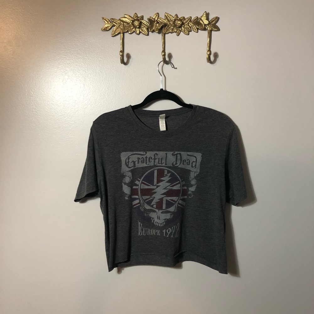Grateful Dead Europe 1972 Crop Graphic Band Tee